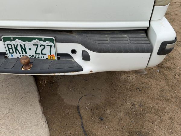 1998-2005 Chevy S10 Blazer Rear Bumper With Mount Brackets Oem White 50U — photo 5