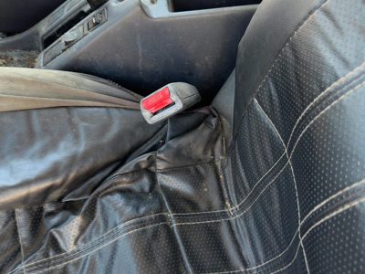 1994 Nissan Pathfinder Driver Left Front Seat Belt Buckle Receiver Oem Gray