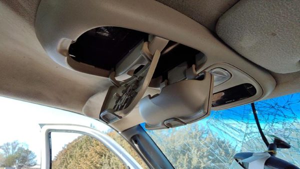 2000-2001 Dodge Dakota Center Overhead Console Dome Light Map Lamp Cubby Gray — photo 4