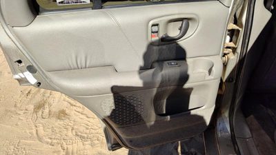 98-01 Bravada Driver Left Rear Door Trim Panel With Switches Back Pewter 922