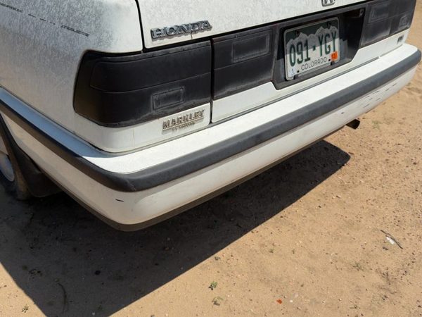 1988-1989 Honda Accord Lx Rear Bumper Cover Assembly Oem Back Sedan White — photo 6
