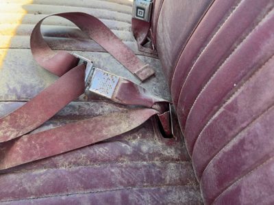 82-94 Chevy S10 Pickup Driver Left Front Seat Belt Buckle Receiver Oem Red