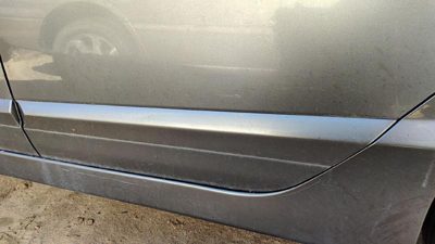 06-08 Civic Driver Left Rear Moulding From Door Back Trim Strip Gy Galaxy Gray