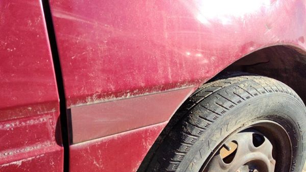 1997 Ford Aspire Fender Moulding RH E5 Red — photo 3