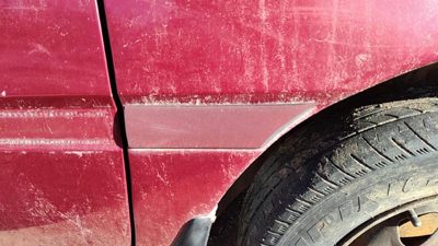 1997 Ford Aspire Fender Moulding RH E5 Red