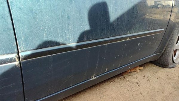 06-08 Hyundai Sonata Passenger Right Front Moulding From Door Trim Strip Blue — photo 1