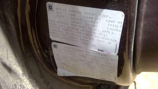 1993 Cadillac Fleetwood Strut Assembly RH — photo 4
