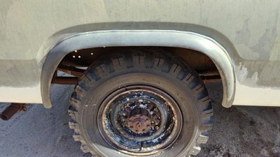 1981-1993 Dodge D350 Passenger Right Rear Wheel Flare Moulding Oem Back