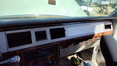 82-87 Grand Marquis Passenger Dash Trim Bezel With Heater Ac Vents Gray