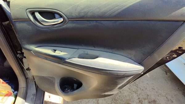 15-19 Sentra Passenger Right Rear Door Trim Panel With Switches Back Charcoal G — photo 5