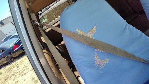 91-94 Ford Explorer Passenger Right Front Seat Belt Retractor Oem Shoulder Tan — photo 3