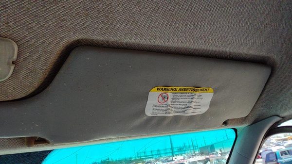 2002-2006 Dodge Sprinter Van 3500 Passenger Right Sun Visor Oem Gray Aa — photo 4
