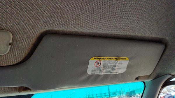 2002-2006 Dodge Sprinter Van 3500 Passenger Right Sun Visor Oem Gray Aa — photo 5