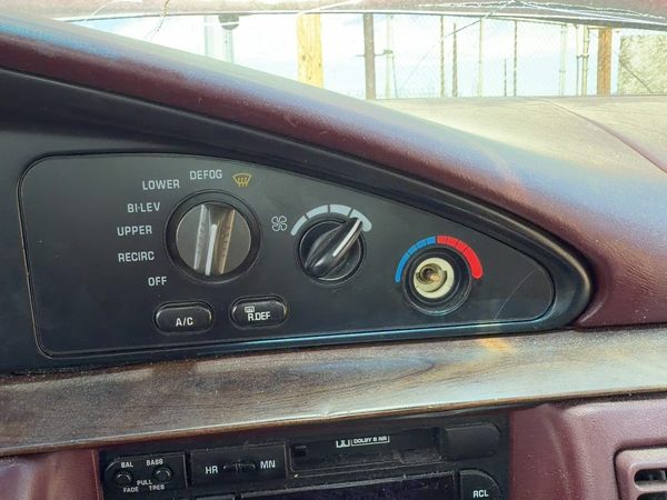 94-95 Eighty Eight Temperature Control Module In Dash Heater Ac Head Unit Dial — photo 3