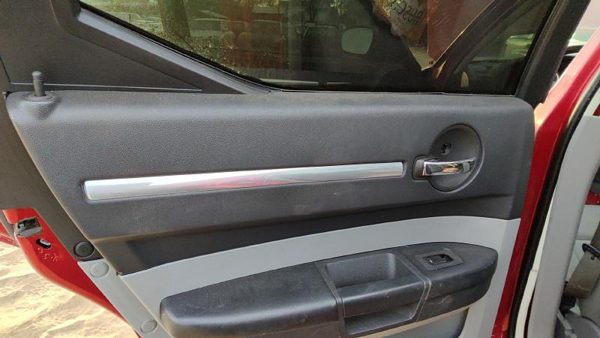 08-10 Charger Driver Left Rear Door Trim Panel With Switches Back Db Slate Gray — photo 5