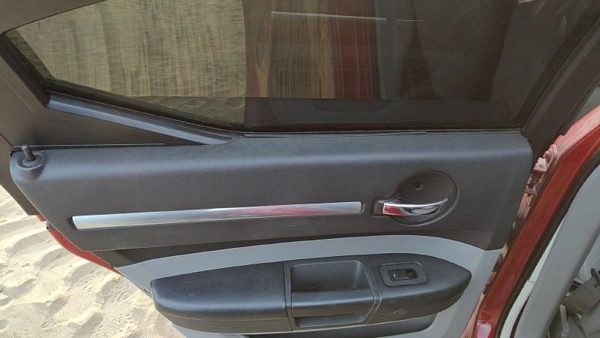 08-10 Charger Driver Left Rear Door Trim Panel With Switches Back Db Slate Gray — photo 4