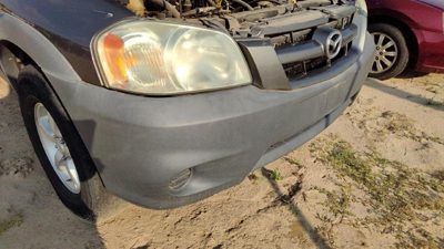 2005-2006 Mazda Tribute Front Bumper Cover Assembly Oem Gray Ef9150031b44