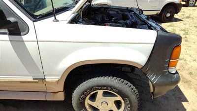 1993-1994 Ford Explorer Passenger Right Front Fender Oem White F3tz16005a