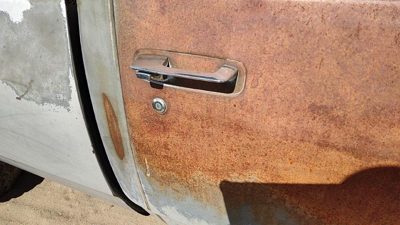 1986 Dodge Ram Outside Door Handle RH W250 Silver