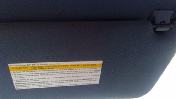 1994 Chevy Caprice Driver Left Sun Visor Oem Blue — photo 12