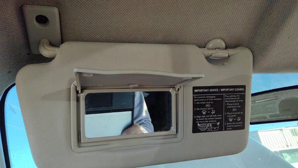 2016-2019 Nissan Versa Driver Left Sun Visor Oem Charcoal G 964019Mb1a — photo 5