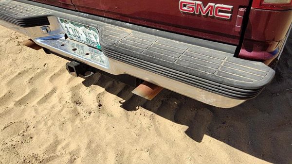 1992-1999 Gmc Yukon Rear Bumper Assembly With Brackets Oem Chrome 15025375 — photo 7