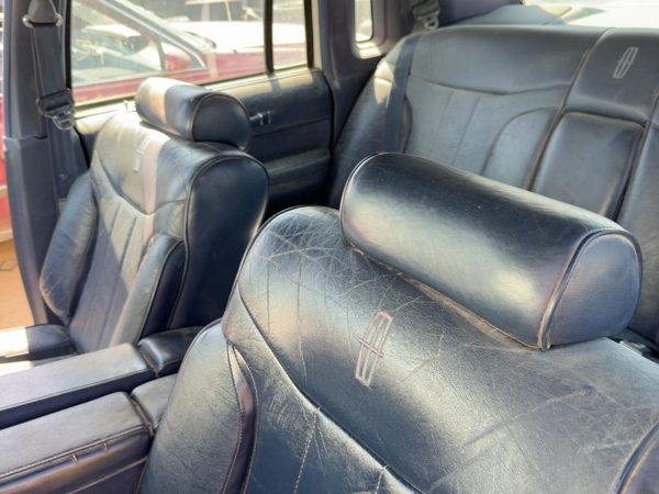 90-97 Lincoln Town Car Pair Of Front Headrests Oem Left Right Set Seat Blue Dp — photo 3