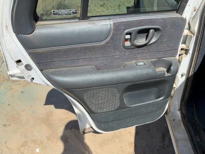 98-03 S10 Blazer Driver Left Rear Door Trim Panel With Switches Back Graphite