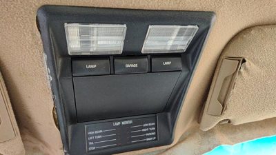 91-96 Buick Park Ave Ultra Center Overhead Console Dome Light Map Lamp Cubby Tan