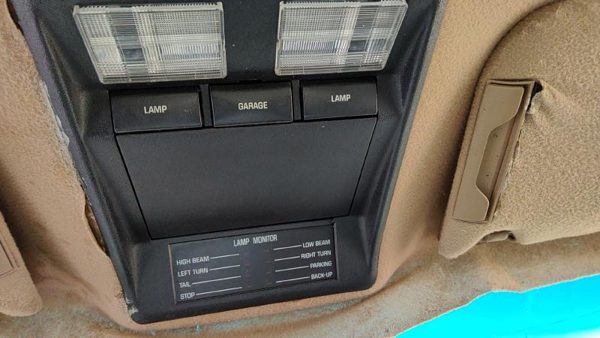 91-96 Buick Park Ave Ultra Center Overhead Console Dome Light Map Lamp Cubby Tan — photo 3