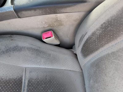 04-09 Prius Driver Left Front Seat Belt Buckle Receiver Oem Brown/Ivory Fa08