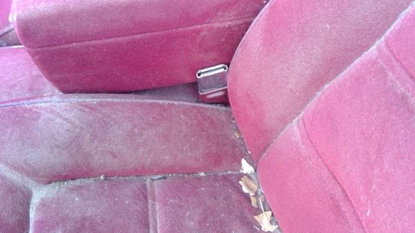 1986-1991 Olds Eighty Eight Driver Left Front Seat Belt Buckle Receiver Oem Red — photo 2