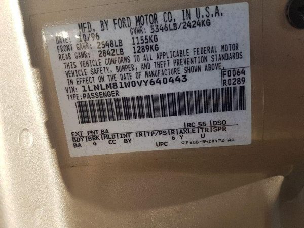 1997 Lincoln & Town Car Headlamp Assembly LH + Free Shipping — photo 9