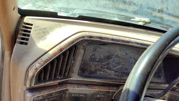 1987-1990 Ford F150 Trim Bezel Around Speedometer Oem Dash Surround Panel Brown — photo 3