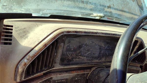 1987-1990 Ford F150 Trim Bezel Around Speedometer Oem Dash Surround Panel Brown — photo 4
