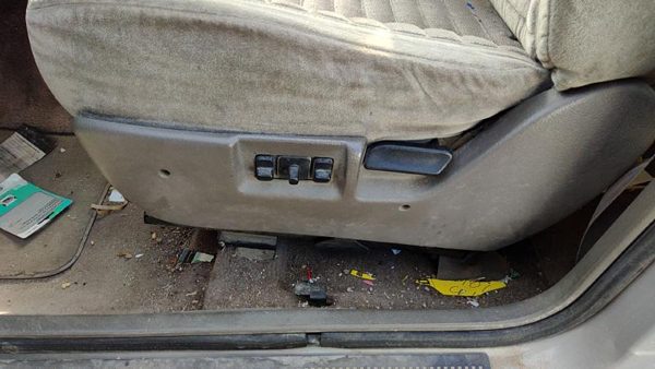 1994 Jeep Grand Cherokee Driver Left Side Power Seat Switch With Trim Panel Gray — photo 1