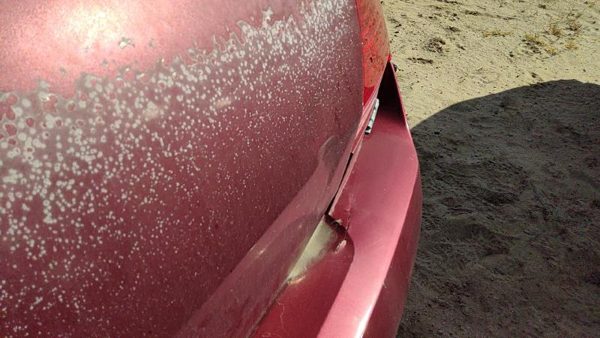 2006 Mitsubishi Galant Trunk/decklid/hatch/tailgate P06 Ultra Red Pearl Hail — photo 5