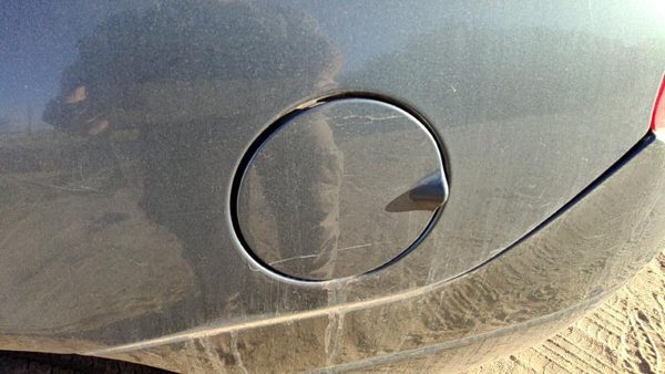 1998-2004 Dodge Intrepid Fuel Tank Door With Hinge Gas Lid Filler Steel Blue Pbq — photo 3