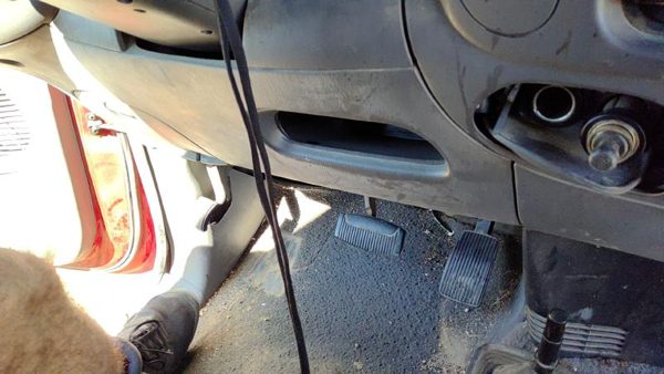 1997-2004 Ford F150 Lower Dash Under Column Knee Bolster Trim Panel Oem Gray — photo 2