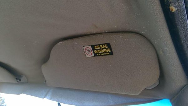 1999-2007 F250 Super Duty Passenger Right Sun Visor Oem — photo 5
