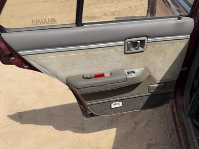 85-88 Maxima Driver Left Rear Door Trim Panel With Switches Back 4Dr Sedan Gray