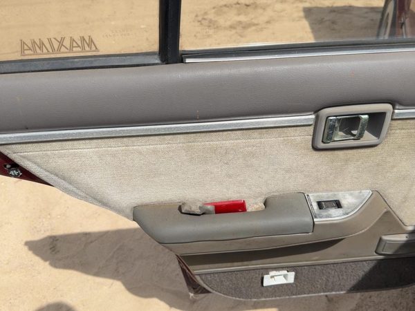 85-88 Maxima Driver Left Rear Door Trim Panel With Switches Back 4Dr Sedan Gray — photo 4