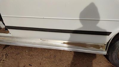 1992-1996 Gmc Van 3500 Driver Left Rear Moulding On Quarter Panel Oem