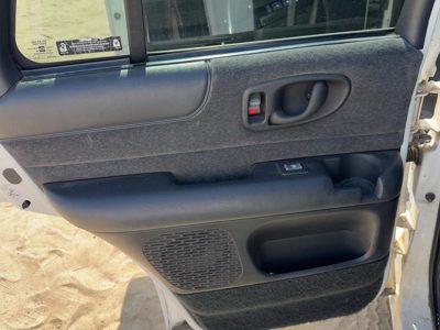 98-03 S10 Blazer Driver Left Rear Door Trim Panel With Switches Graphite 12H