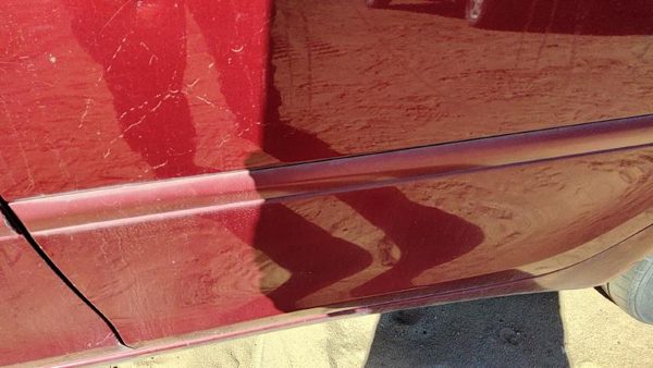 02-06 Camry Driver Left Rear Moulding From Door Back Trim Strip Salsa Red 3Q3 — photo 3
