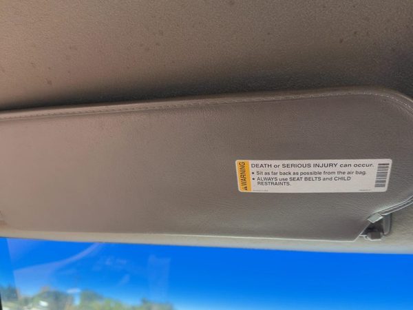 2000-2002 Chevy Express 2500 Driver Left Sun Visor Oem Vinyl Grey 92G 15074524 — photo 2