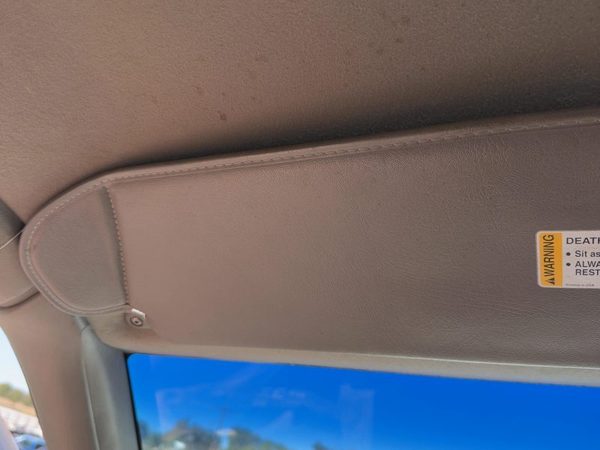 2000-2002 Chevy Express 2500 Driver Left Sun Visor Oem Vinyl Grey 92G 15074524 — photo 5