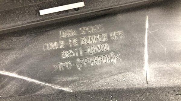 2020 Sonata Front Bumper Assy. New OEM Cover W/o Park Sensor/ 86511L0400 — photo 12