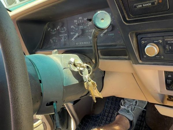 1991-1994 Ford Explorer 2 Dr Steering Column Assembly Tilt Cruise Tan — photo 3