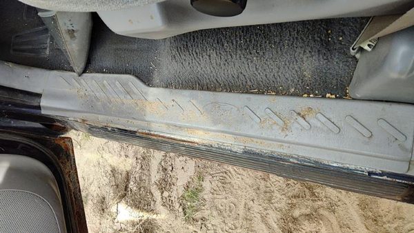 1997-2003 Ford F150 Driver Left Lower Kick Trim Panel Oem Gray — photo 4